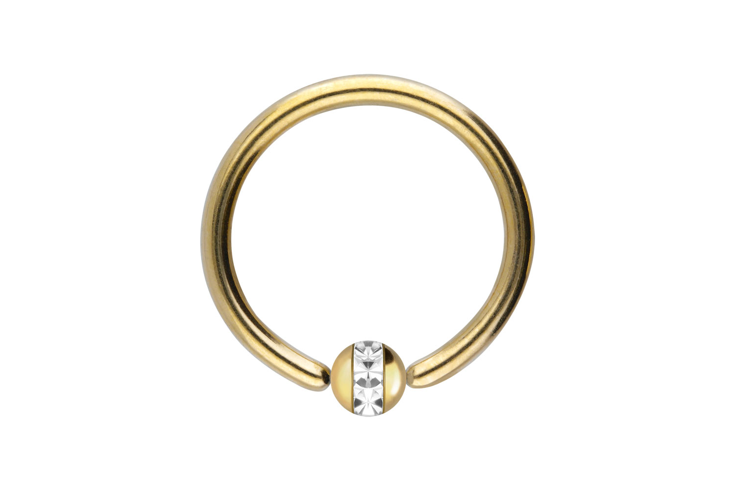 Chirurgenstahl Klemmkugelring Piercing EPOXY-RING-KUGEL